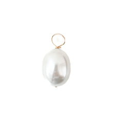 large egg pearl charm