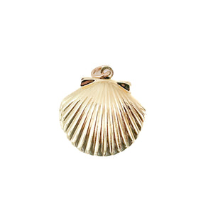 clam shell locket charm