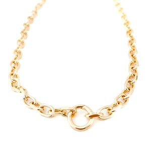 chunky round chain necklace