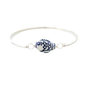 charter changeable bracelet {chinoiserie fish}- SILVER