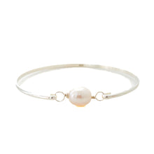 charter changeable bracelet {dainty pearl}- SILVER