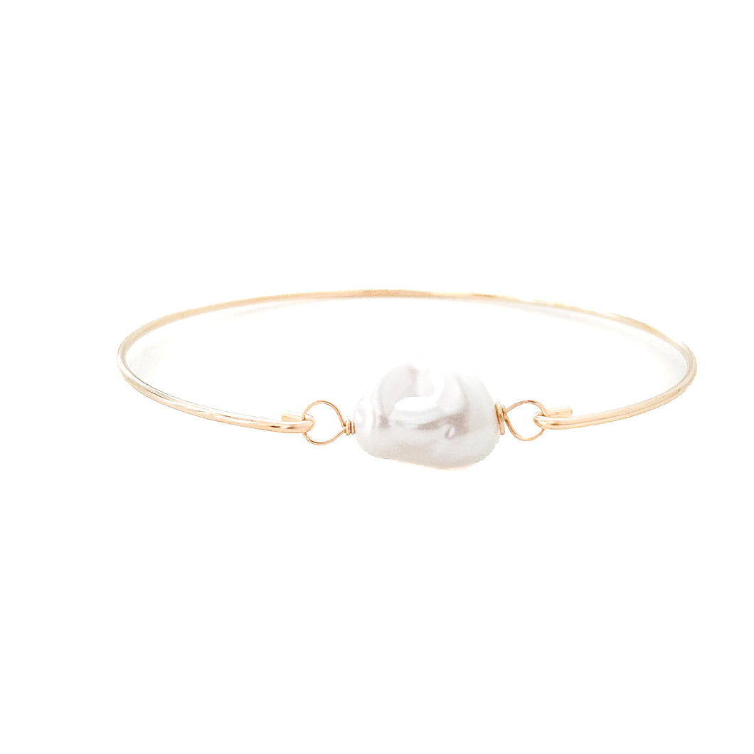 charter changeable bracelet {organic pearl}- GOLD