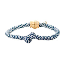 simple knot- navy and white