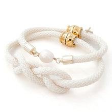 pearl girl bracelet {cream rope}