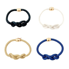 sailor's knot  bracelet- navy cream