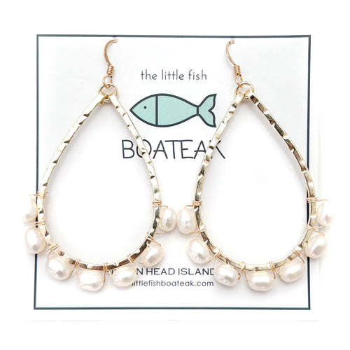 class-sea schooner pearl wrapped earrings