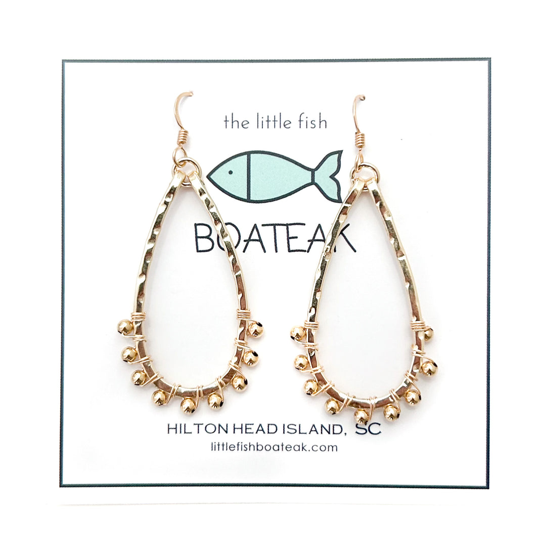 class-sea keel beaded earrings