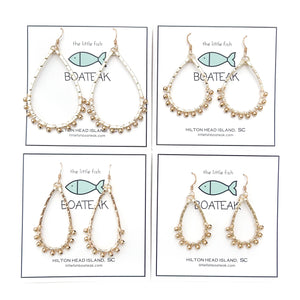 class-sea schooner beaded earrings