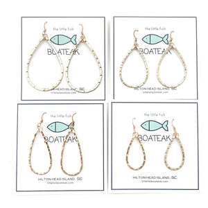 class-sea mainsail small hoop earrings