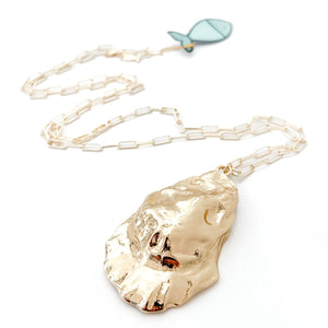 long oyster necklace