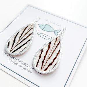 ZEBRA FEATHER 1- keel silver