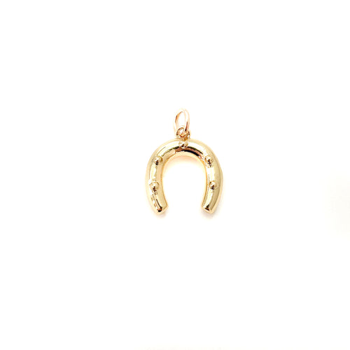 dotted horseshoe- BRACELET CHARM