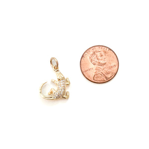 alligator CZ-BRACELET CHARM