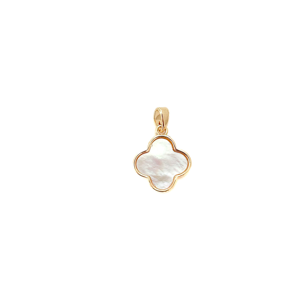 mother of pearl clover- BRACELET CHARM