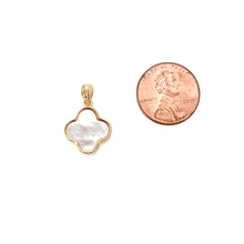 mother of pearl clover- BRACELET CHARM