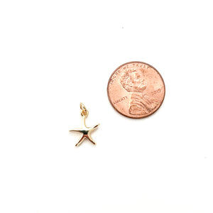 tiny starfish charm-BRACELET CHARM