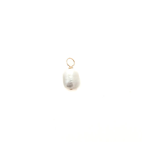 dainty freshwater pearl charm- BRACELET CHARM