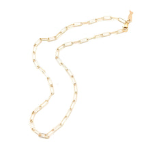 FIXED STYLE thin paperclip chain necklace