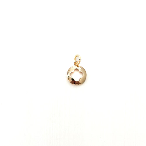 clover disc -BRACELET CHARM