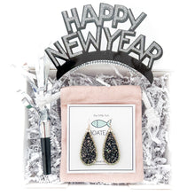 Happy New Year - black sparkle