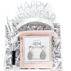 Happy New Year - silver sparkle