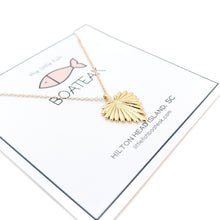 fan heart dainty chain necklace