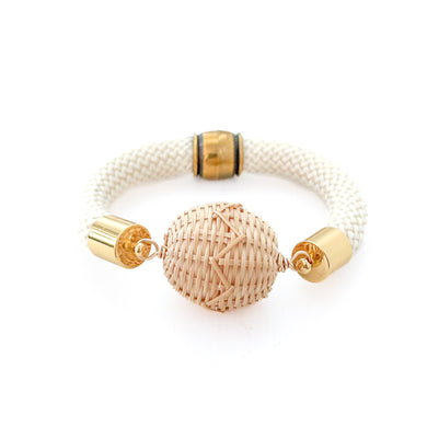 pinkies up ivory basket