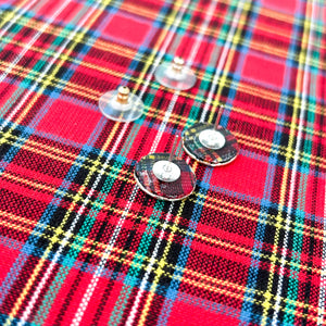 heritage plaid portholes- silver