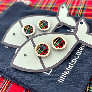 heritage plaid portholes- light gold