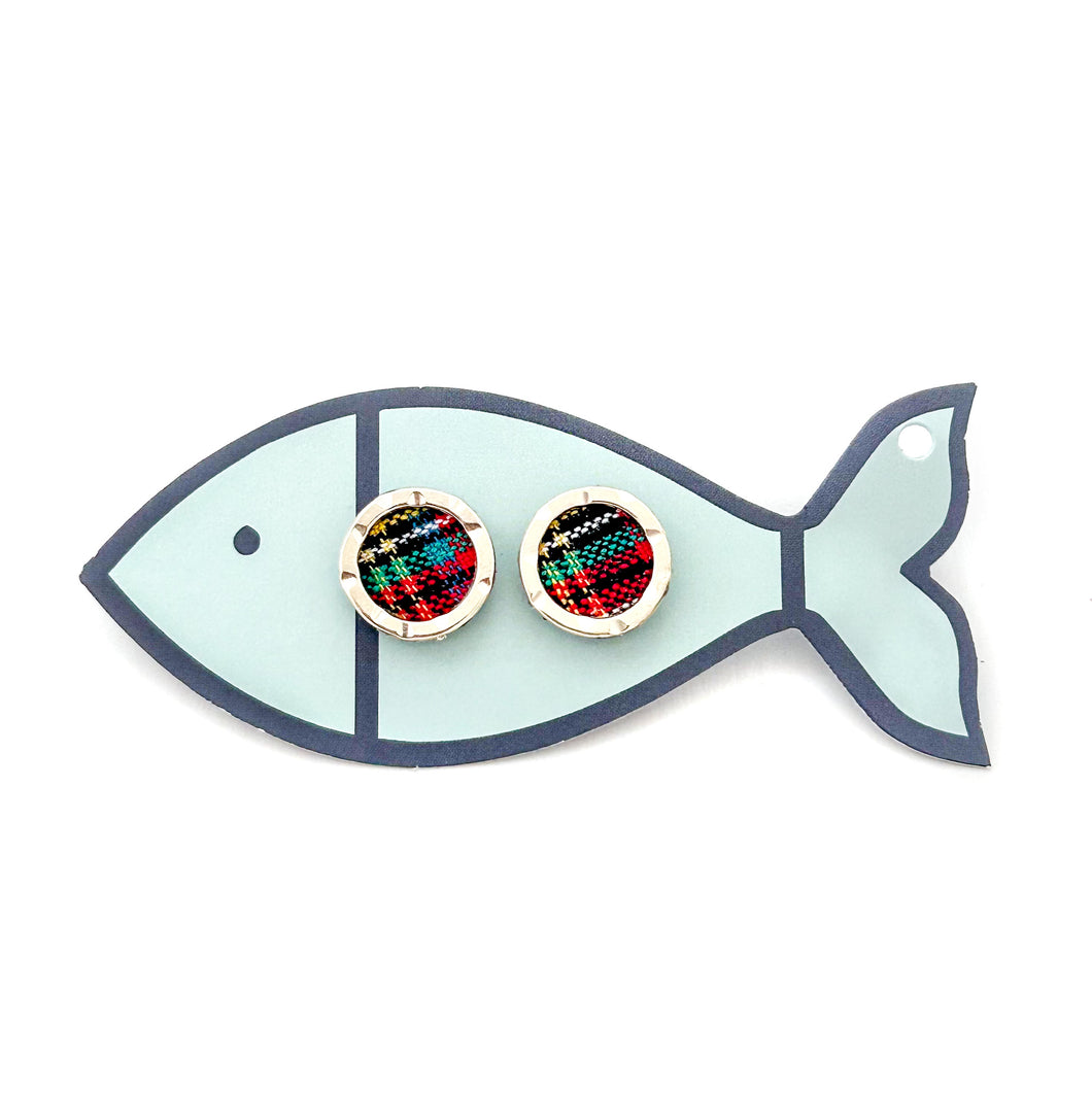 heritage plaid portholes- light gold