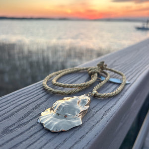 long oyster rope necklace