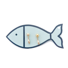 Charleston single rice bead earrings gold