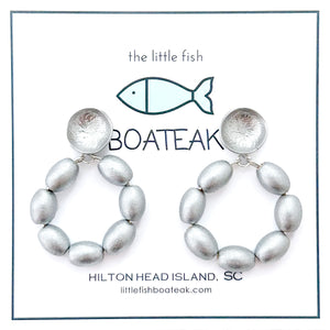 charleston rice hoops-small silver