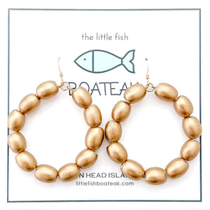 charleston rice hoops-large gold