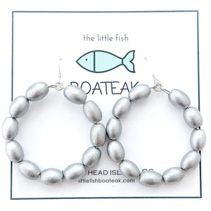 charleston rice hoops-large silver