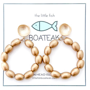 charleston rice hoops-large gold