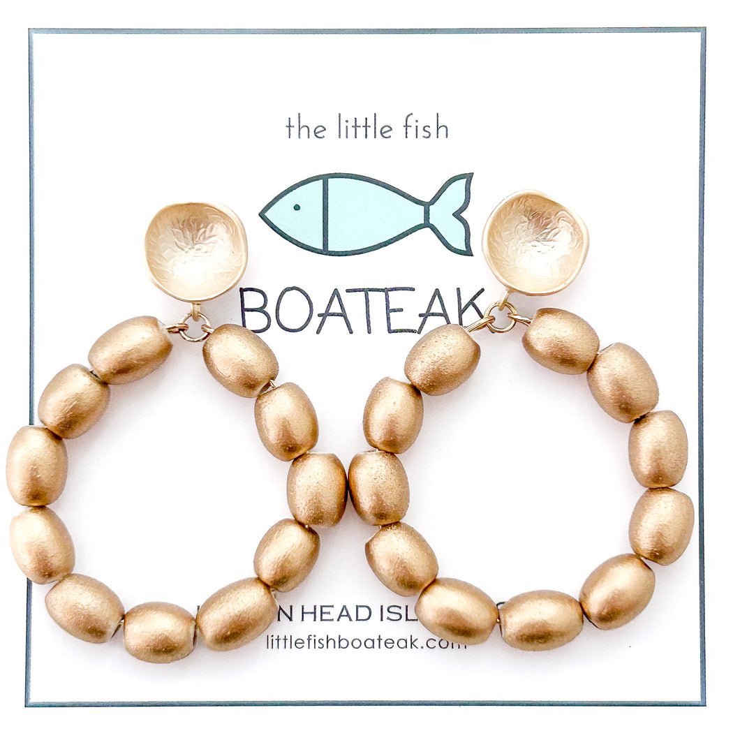 charleston rice hoops-large gold