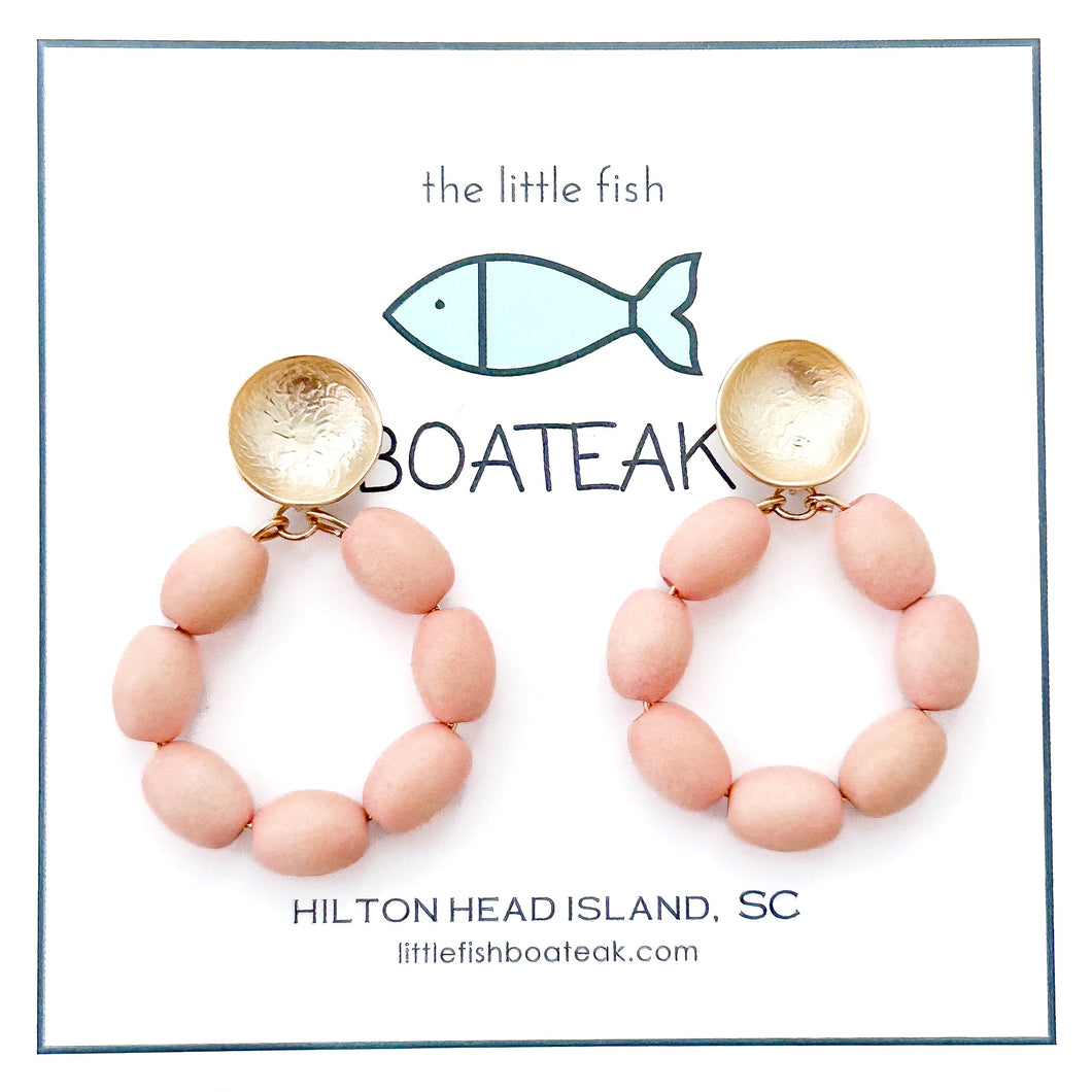 charleston rice hoops-small pink