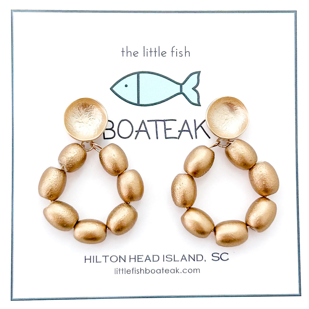 charleston rice hoops-small gold