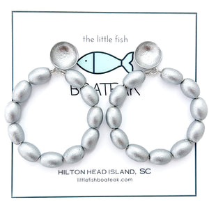 charleston rice hoops-large silver