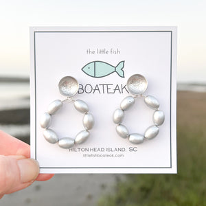 charleston rice hoops-small silver