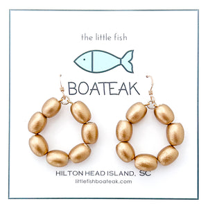 charleston rice hoops-small gold