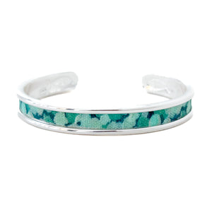 yacht hopper bangle {sea marsh}- silver