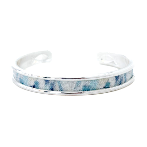 yacht hopper bangle {oyster} -silver