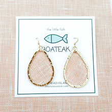 orange linen weave mini schooner