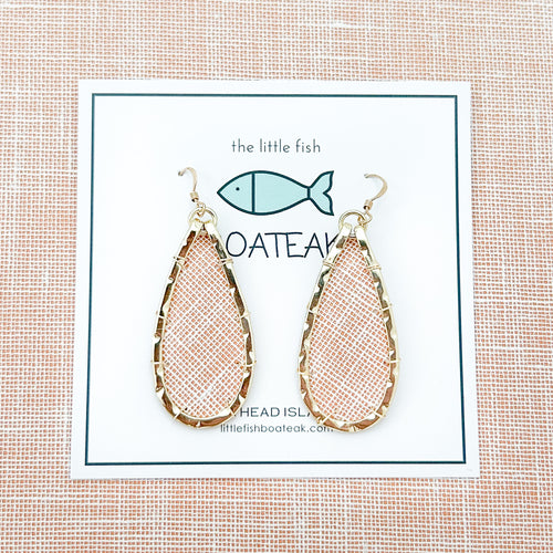 orange linen weave keel