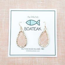 orange linen weave mini keel