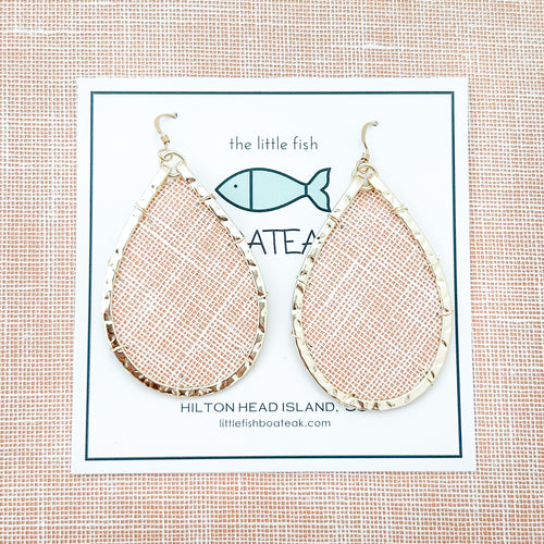 orange linen weave schooner