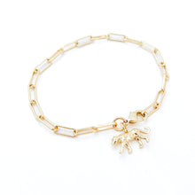 tiger paperclip chain bracelet