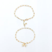 faux pearl paperclip chain bracelet